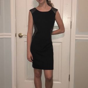 Black and gold dress